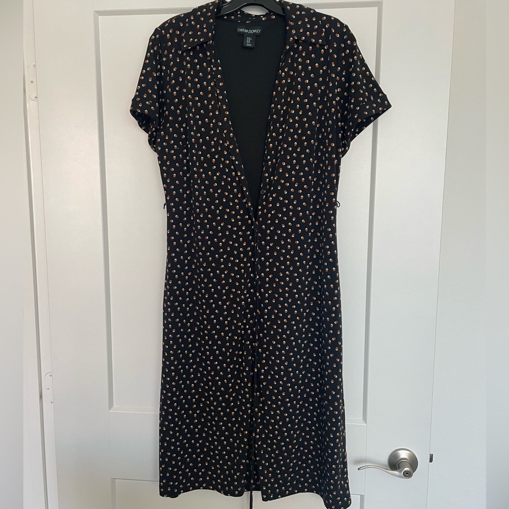 Cynthia Rowley Cute Button Down Dress w/Tie